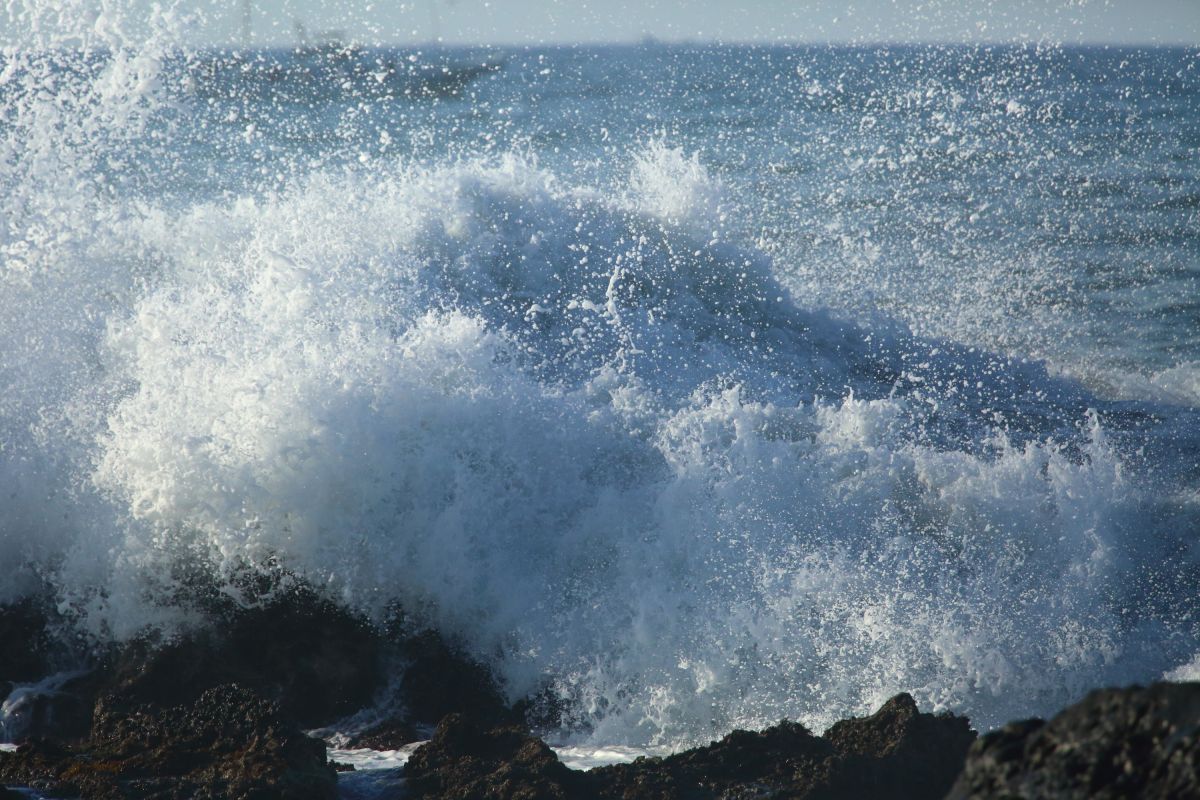大きな波 神奈川県大磯町 3 自然 風景 海 Ganref