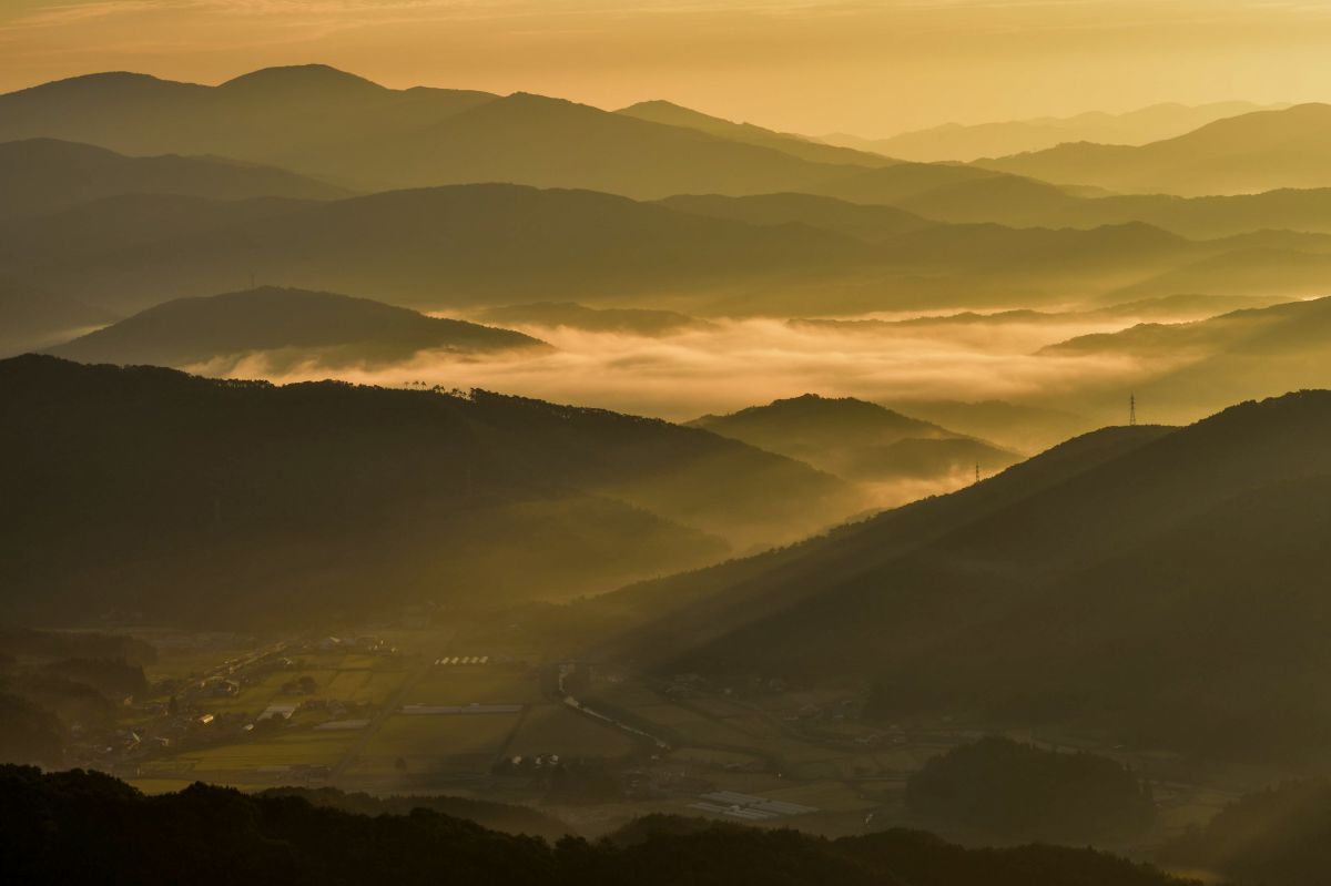 雲海の日差し 自然 風景 山 Ganref