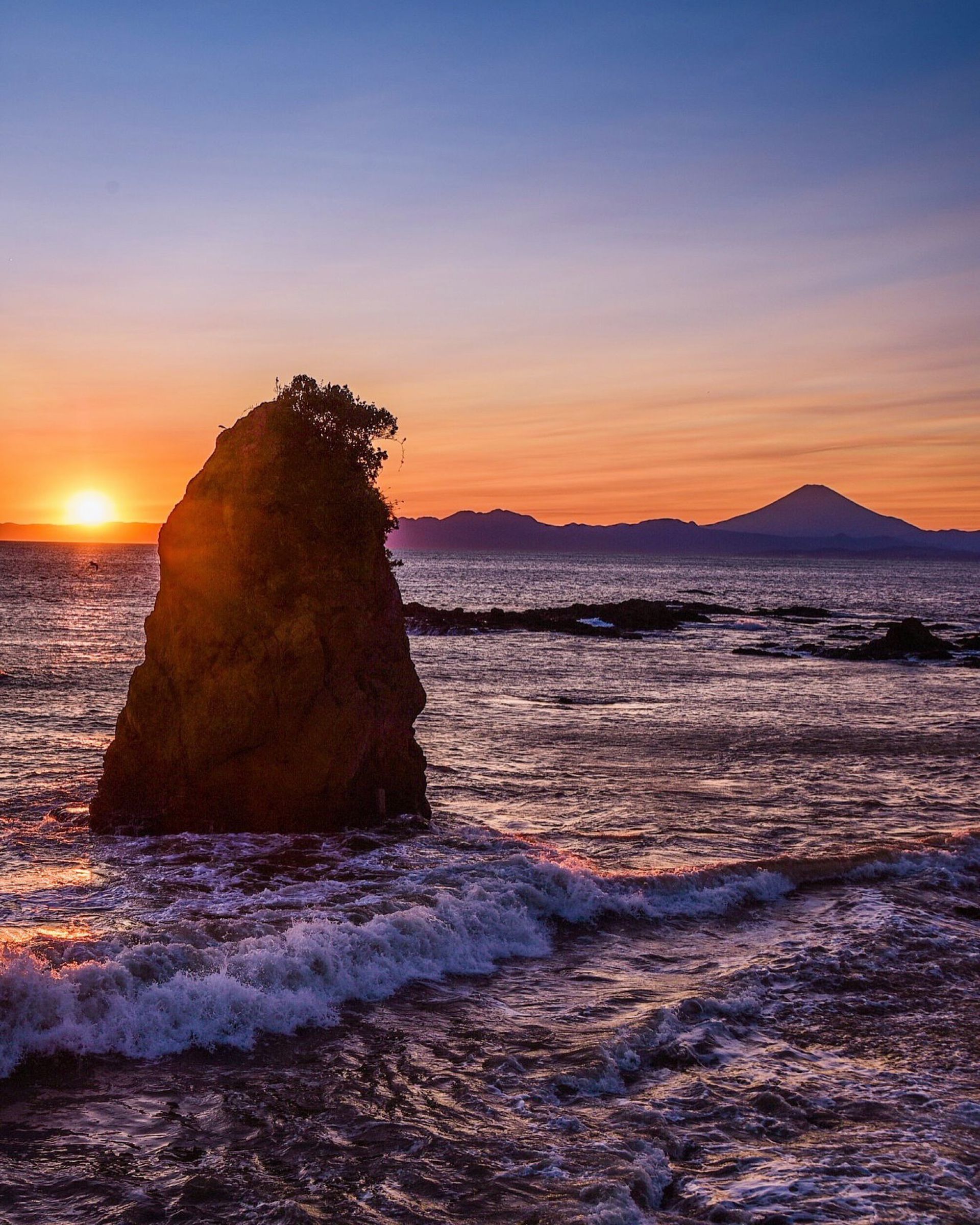 立石海岸の夕焼け | GANREF