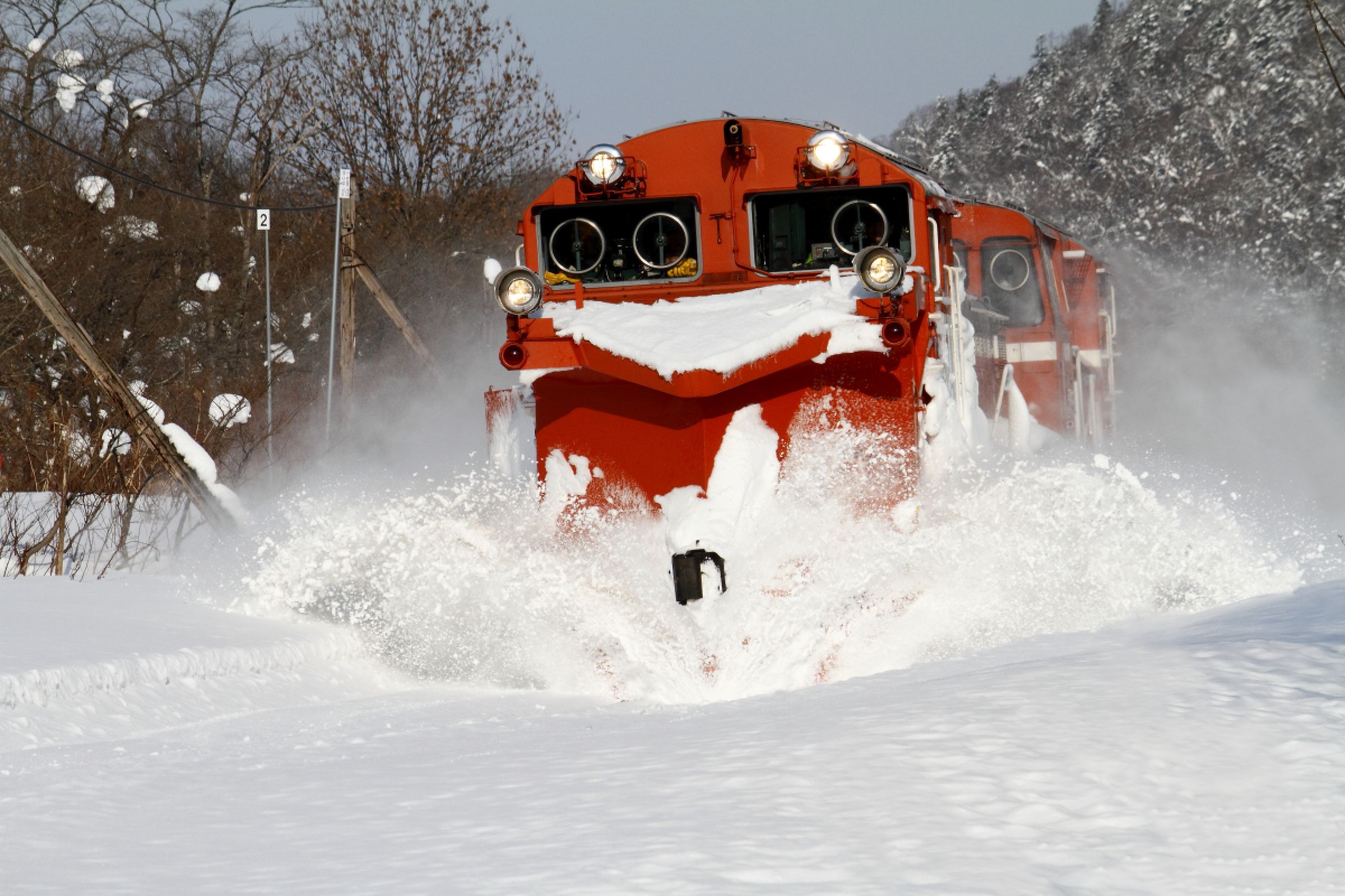 除雪車 除雪作業 ～KONAN WORKS 2025/1/16｜弘南鉄道株式会社 青森弘前