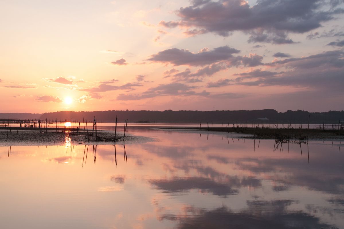 あさぼらけ 自然 風景 湖沼 Ganref
