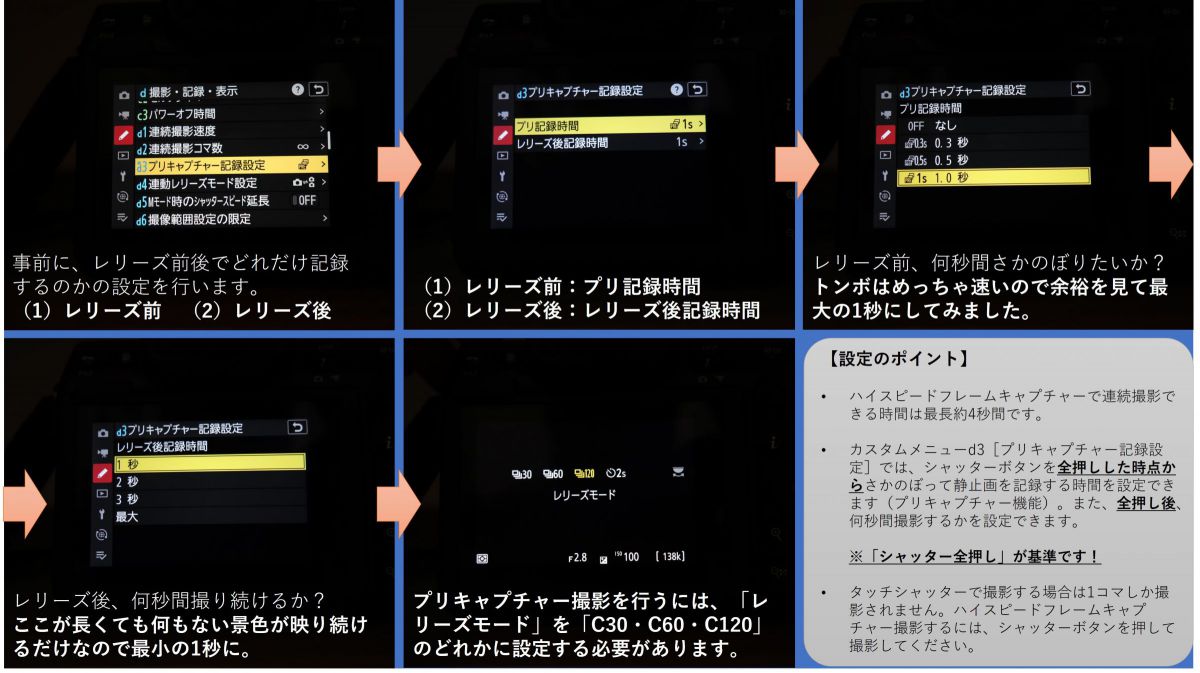 ニコンZ 8レビュー（28）決定的瞬間は「プリキャプチャ機能」を使って