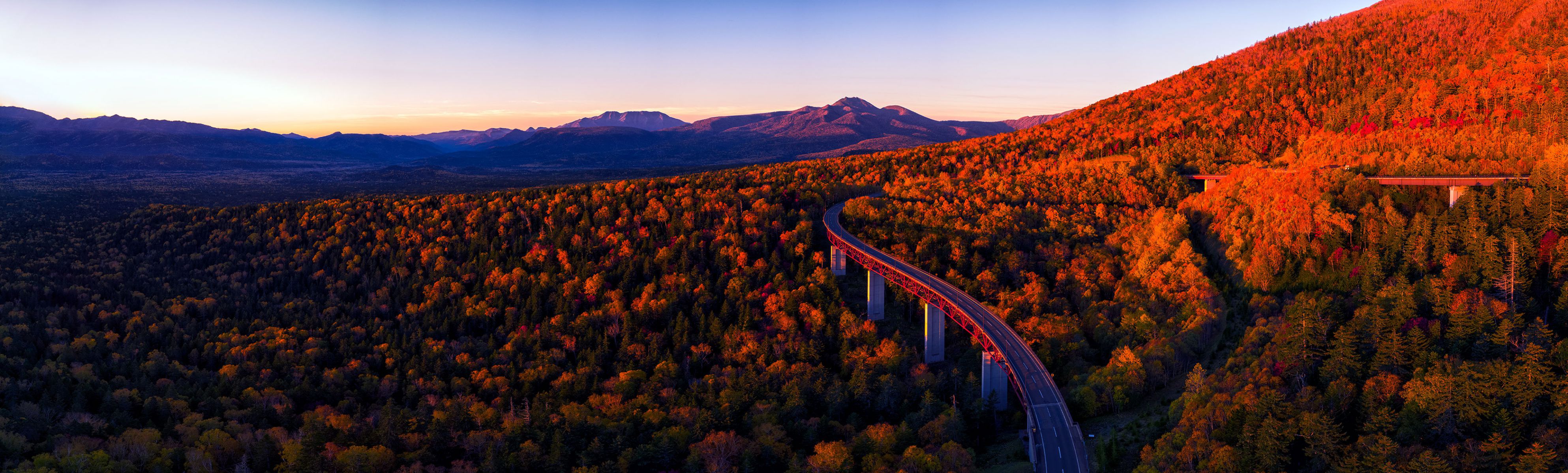 空撮・北海道謳歌 紅葉の北海道 ドローンによる空撮 | GANREF