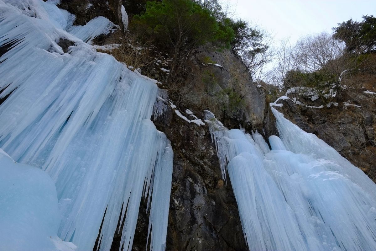 雄々しき凍滝 自然 風景 滝 Ganref