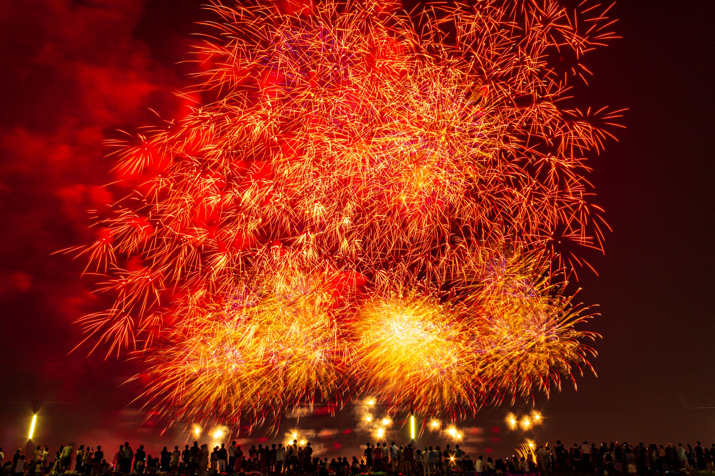 線香花火 花火🎇 線香花火🎇(写真2枚目) 火花が枝分かれしてパチパチ音が