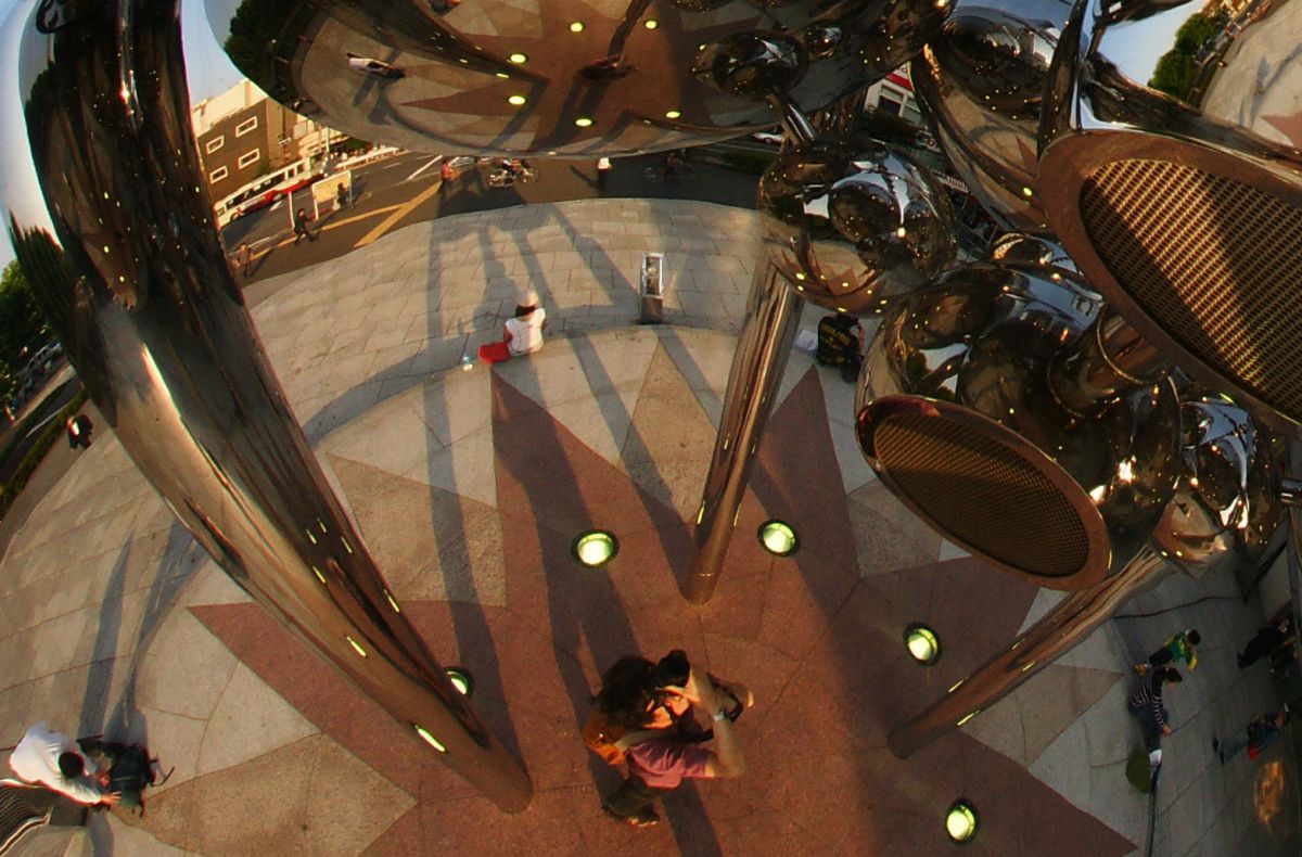 逆魚眼撮り 街並み 建物 街並み Ganref