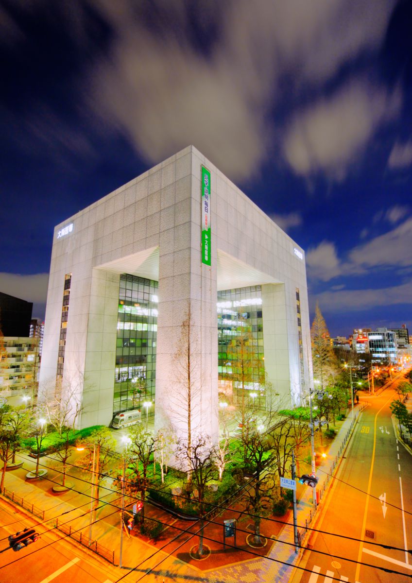 大阪医専hdri 街並み 建物 夜景 Ganref