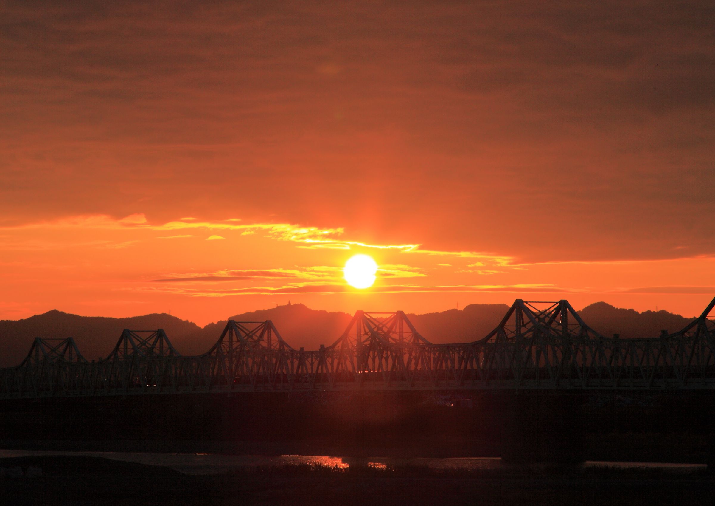 橋のある風景（夕日） | GANREF