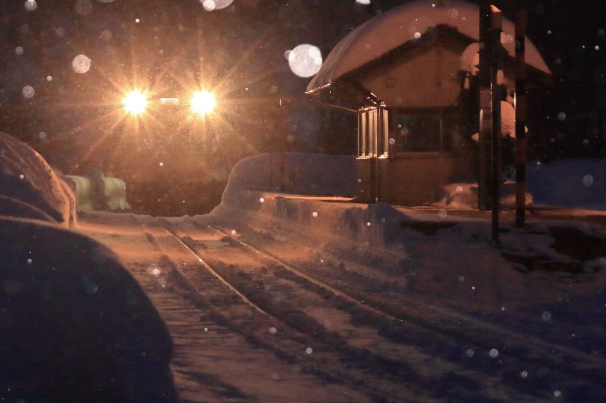 冬の駅 JapaneseClass.jp