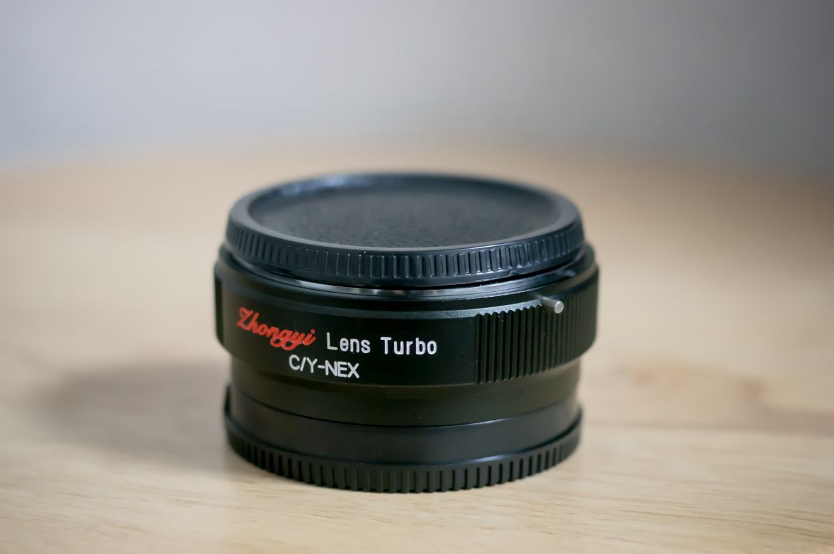 中一光学 Lens Turbo MD-NEX縮小光学系マウントアダプター 富士フイルムでもオールドレンズ。中一光学「Lens Turbo II