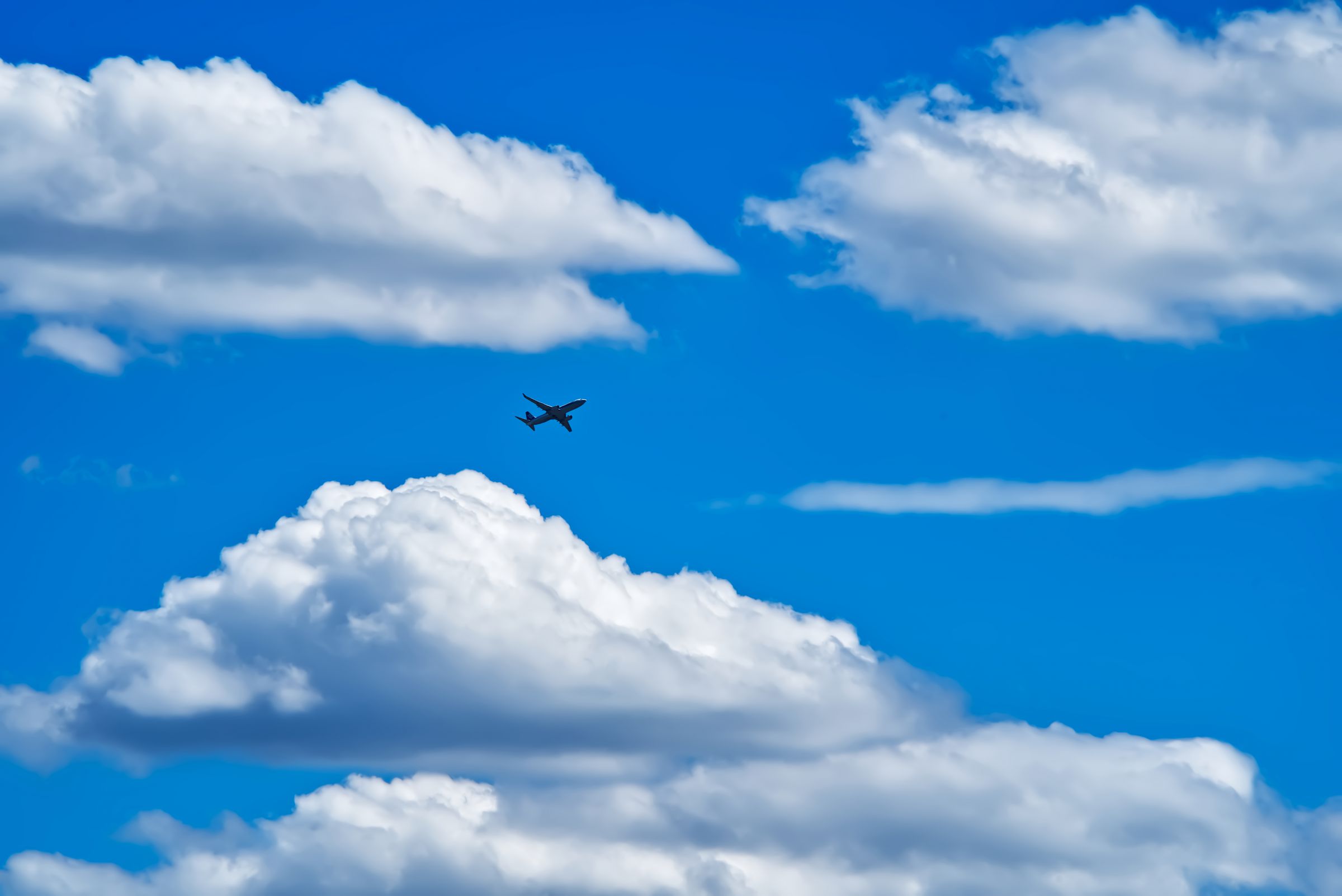夏の飛行機雲 ken | 入道雲とボーイング787-8 Dreamliner✈️ 新スポット豊中