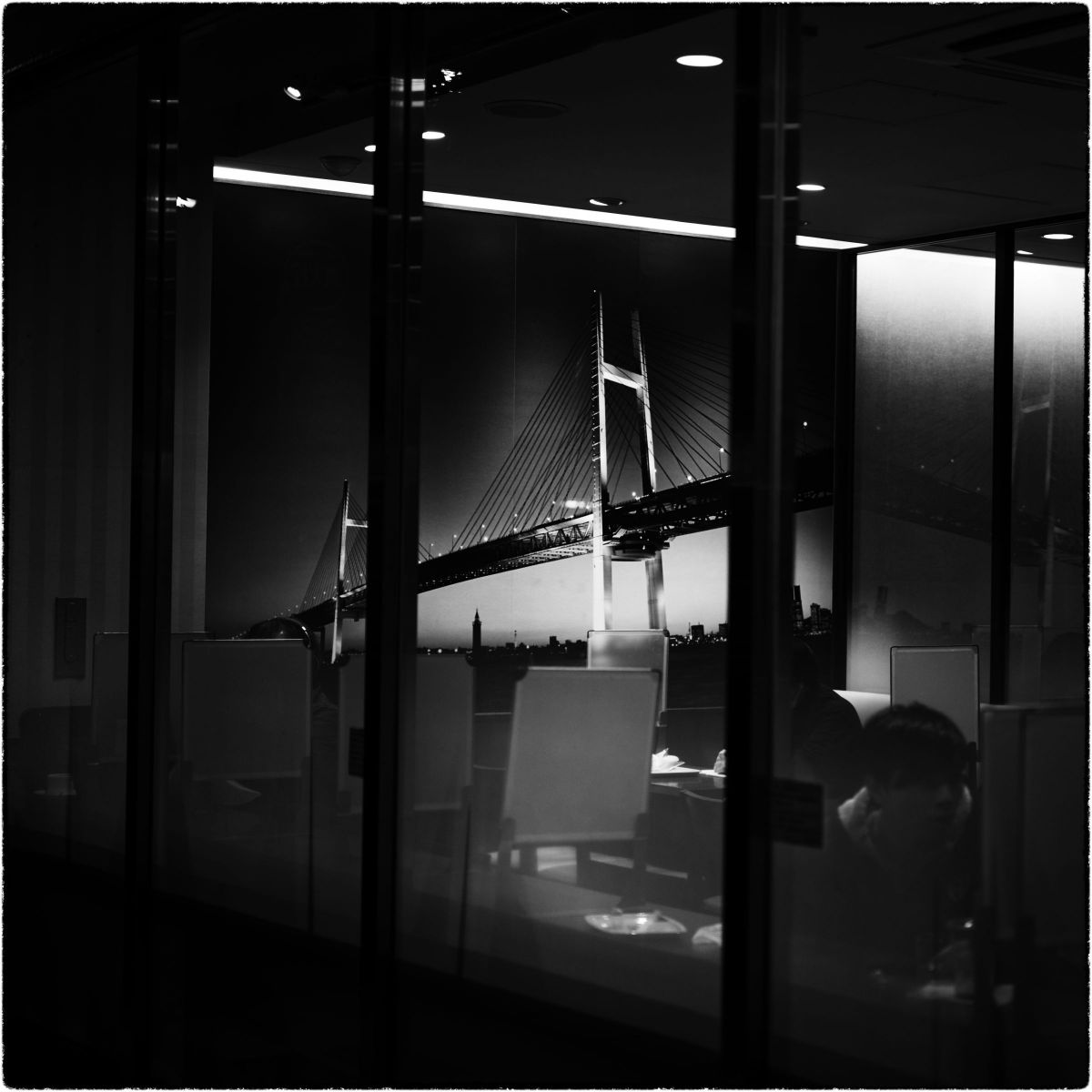 cafe at night. | GANREF