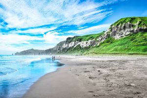 フィッシャー 海辺の人々 海辺の風景 リトグラフ 大きめ フィッシャー