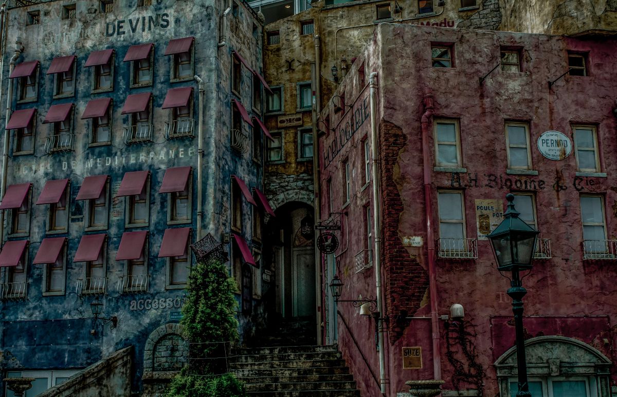 美しき廃墟 街並み 建物 ビル タワー Ganref