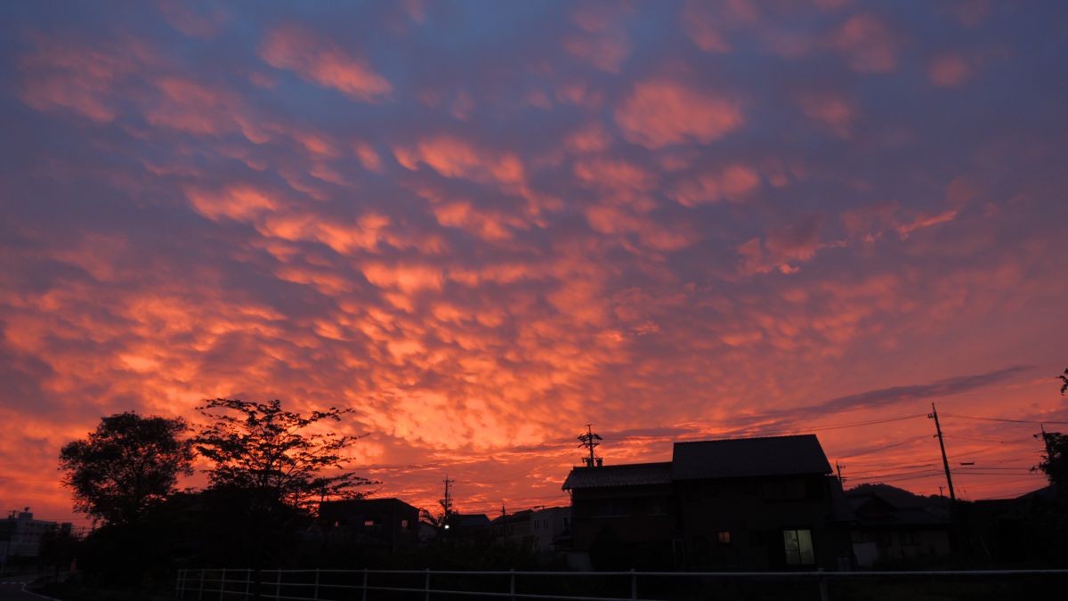 朝焼けの空 自然 風景 空 雲 Ganref