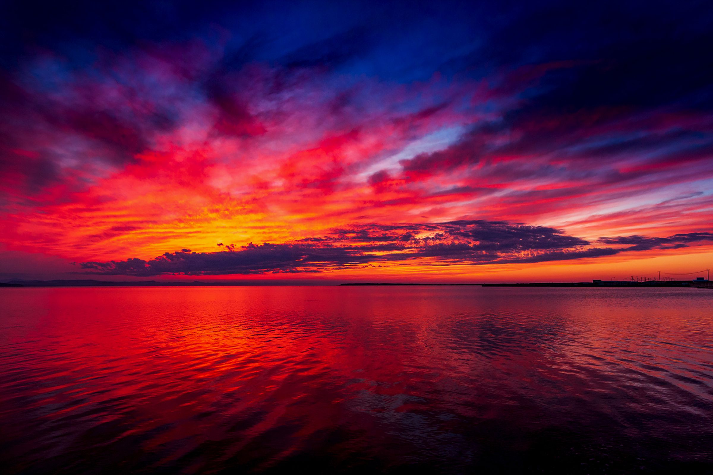 サロマ湖夕景 | GANREF