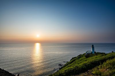 もうすぐ沈む。