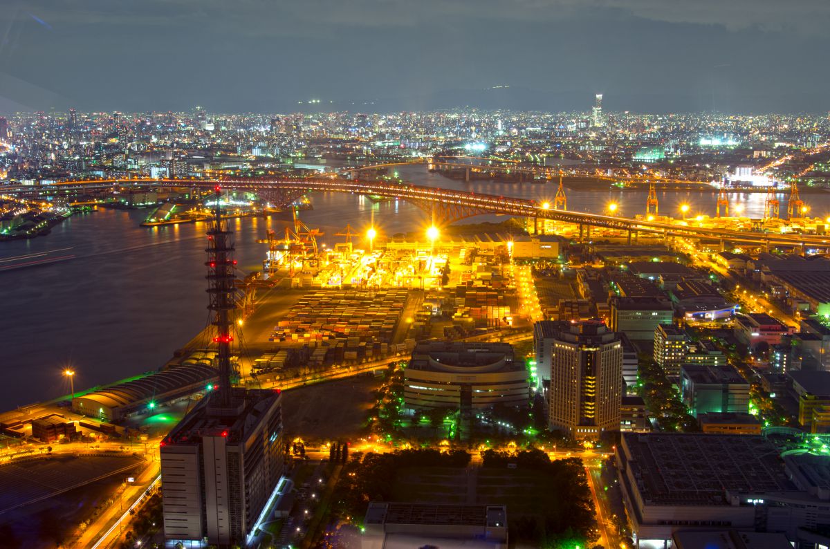 大阪 1000カラットの夜景 街並み 建物 夜景 Ganref