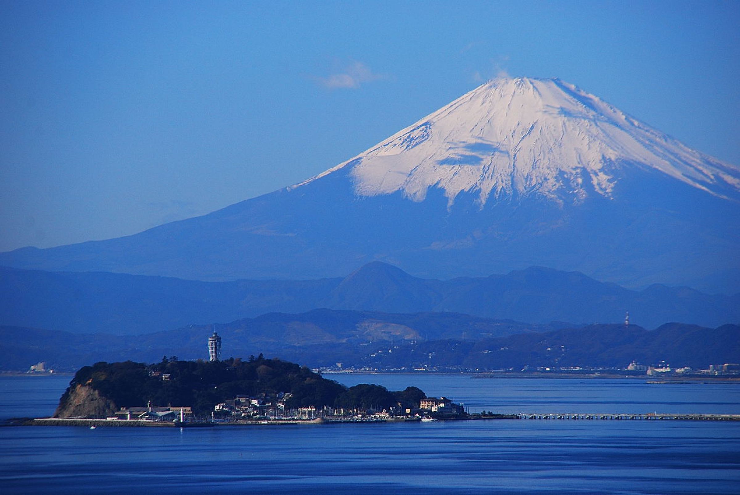 「富士と江ノ島」 富士と江ノ島.jpg | GANREF