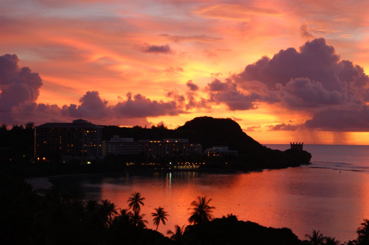 オレンジ色のイパオビーチ 自然 風景 空 雲 Ganref