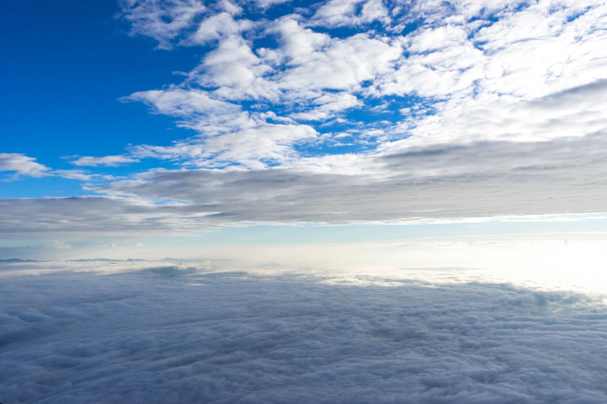 雲海の上に見えた青空 自然 風景 空 雲 Ganref