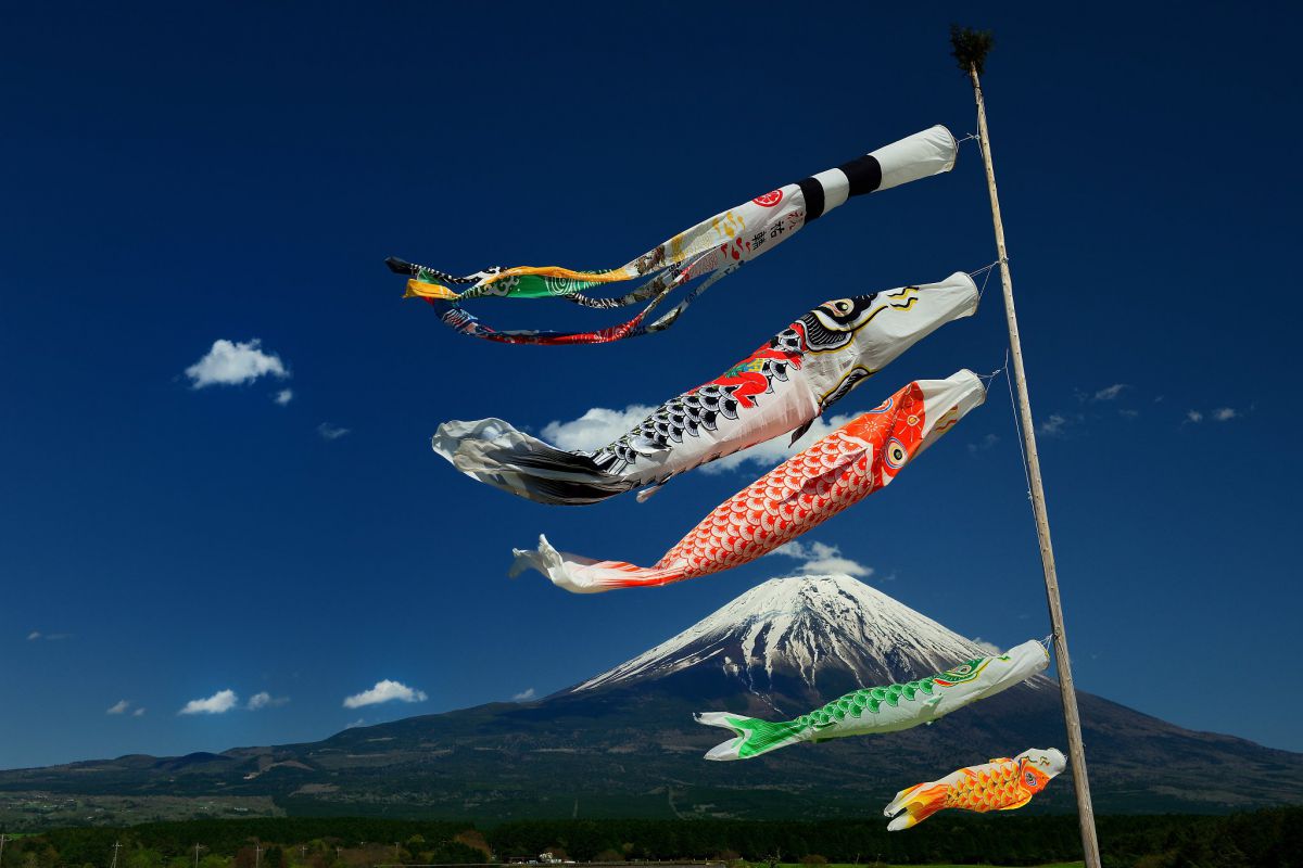 鯉のぼりと富士山 自然 風景 山 Ganref