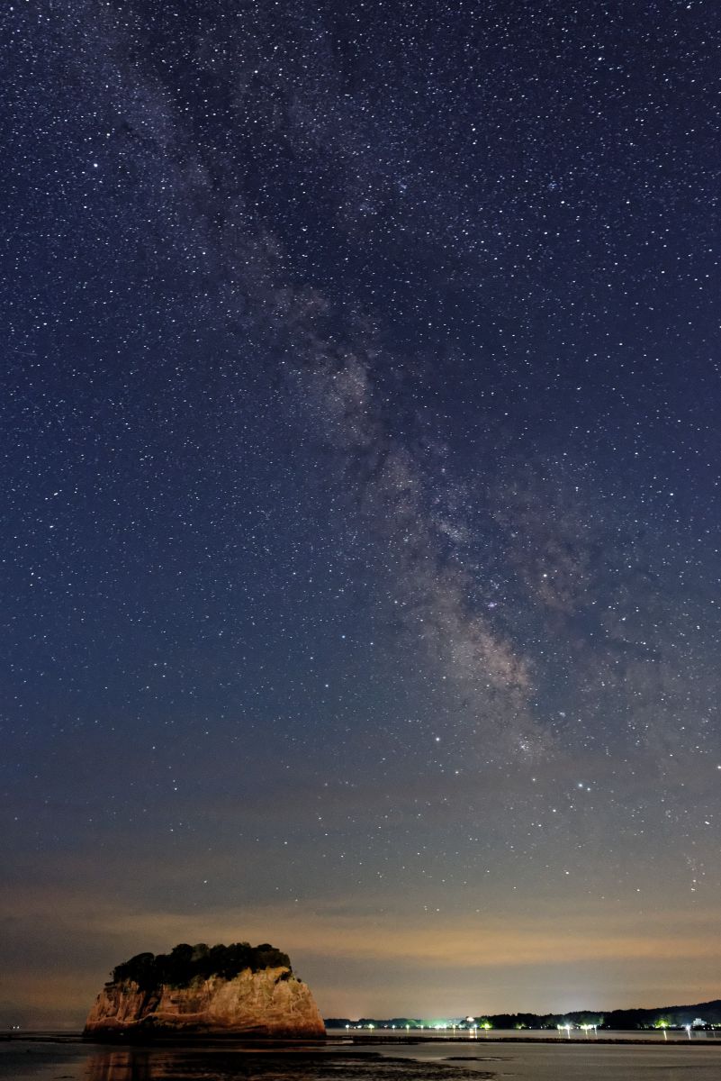 見附島で天の川を見つけた 2 自然 風景 宇宙 天体 Ganref
