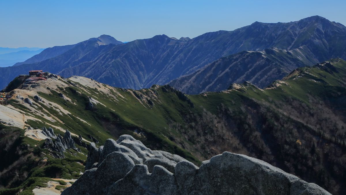 常念山脈縦走路 自然 風景 山 Ganref