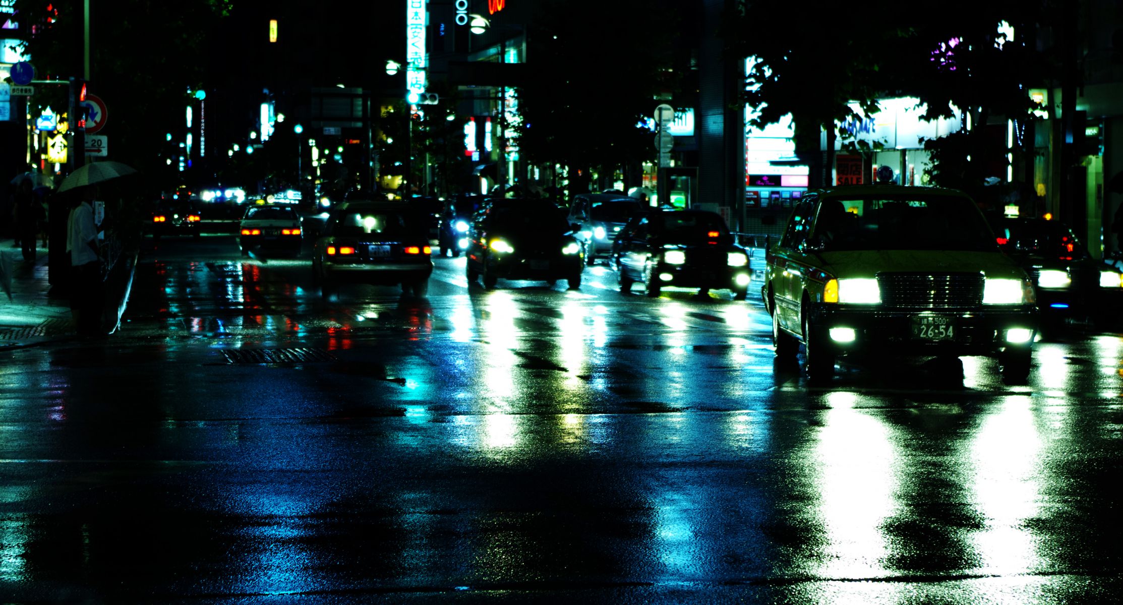 雨の都 街並み 建物 夜景 Ganref