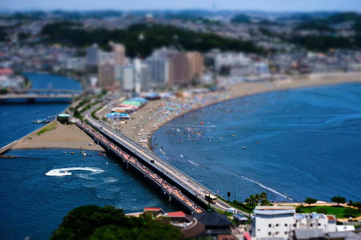 ミニチュア版江ノ島大橋 街並み 建物 街並み Ganref