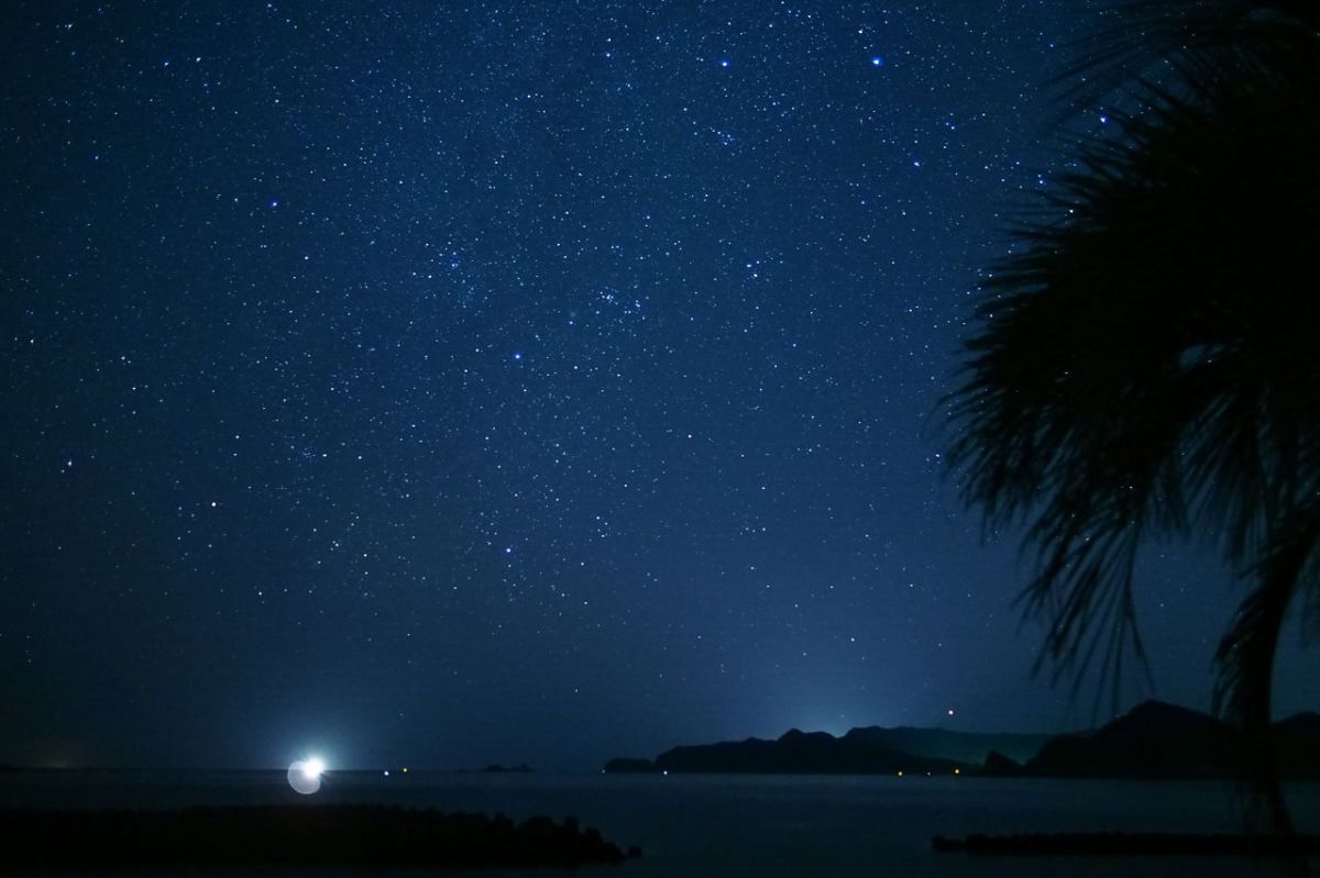 海と夜空 Jpg 自然 風景 宇宙 天体 Ganref