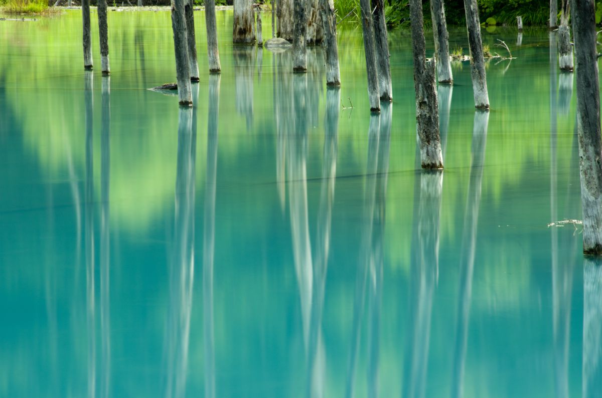 水面のオーロラ 自然 風景 水辺 Ganref
