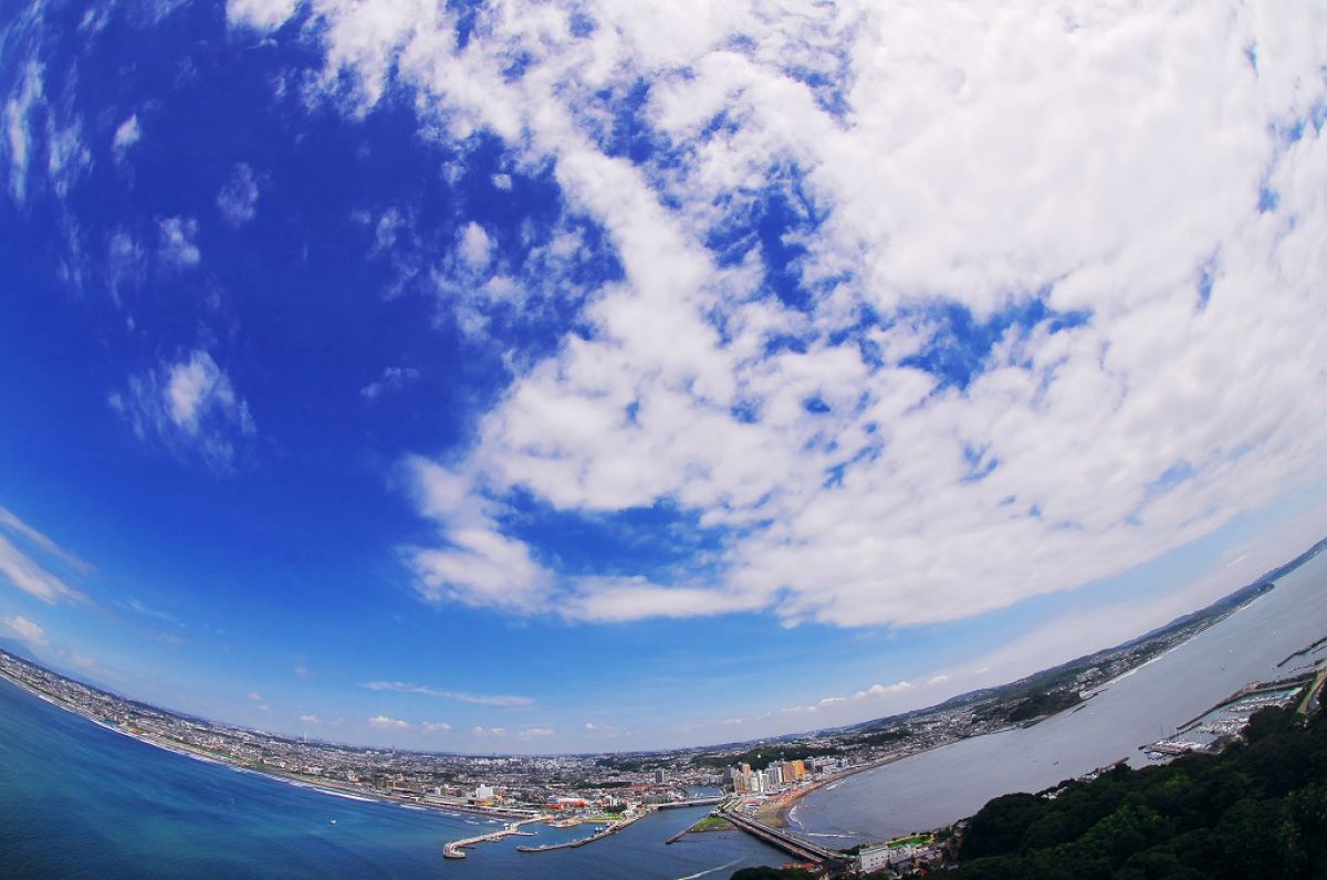 魚眼 江ノ島 自然 風景 空 雲 Ganref