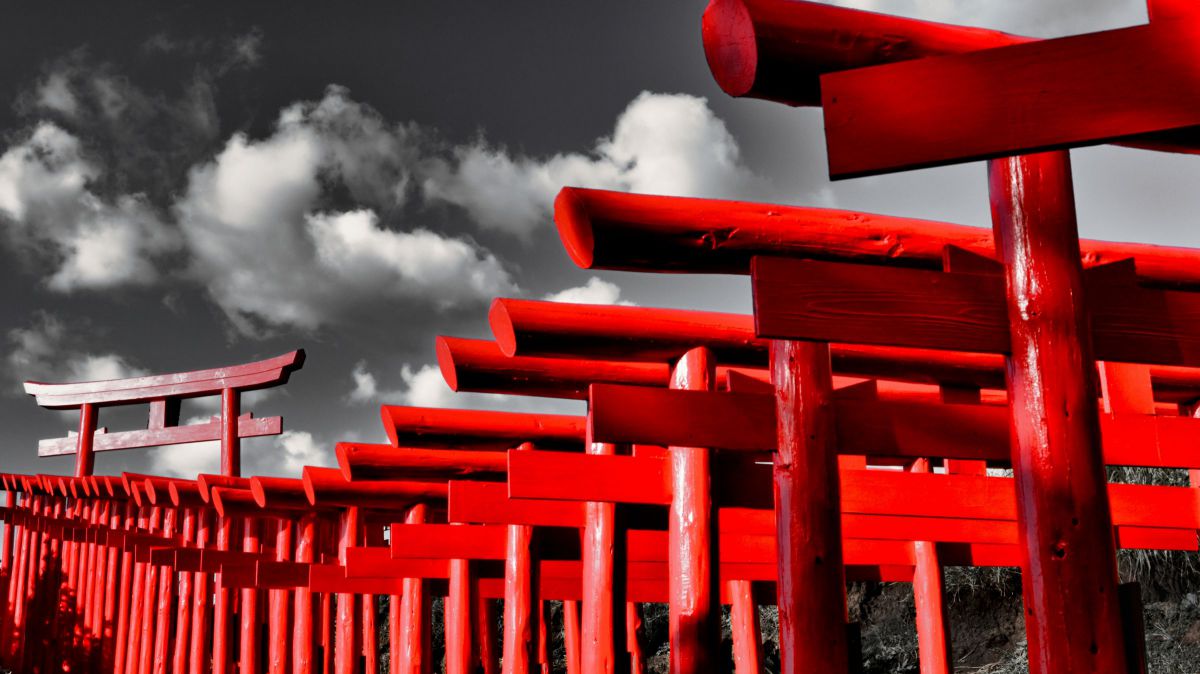 朱塗りの鳥居 自然 風景 その他 Ganref