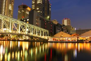 天王洲アイルの夜景 街並み 建物 夜景 Ganref