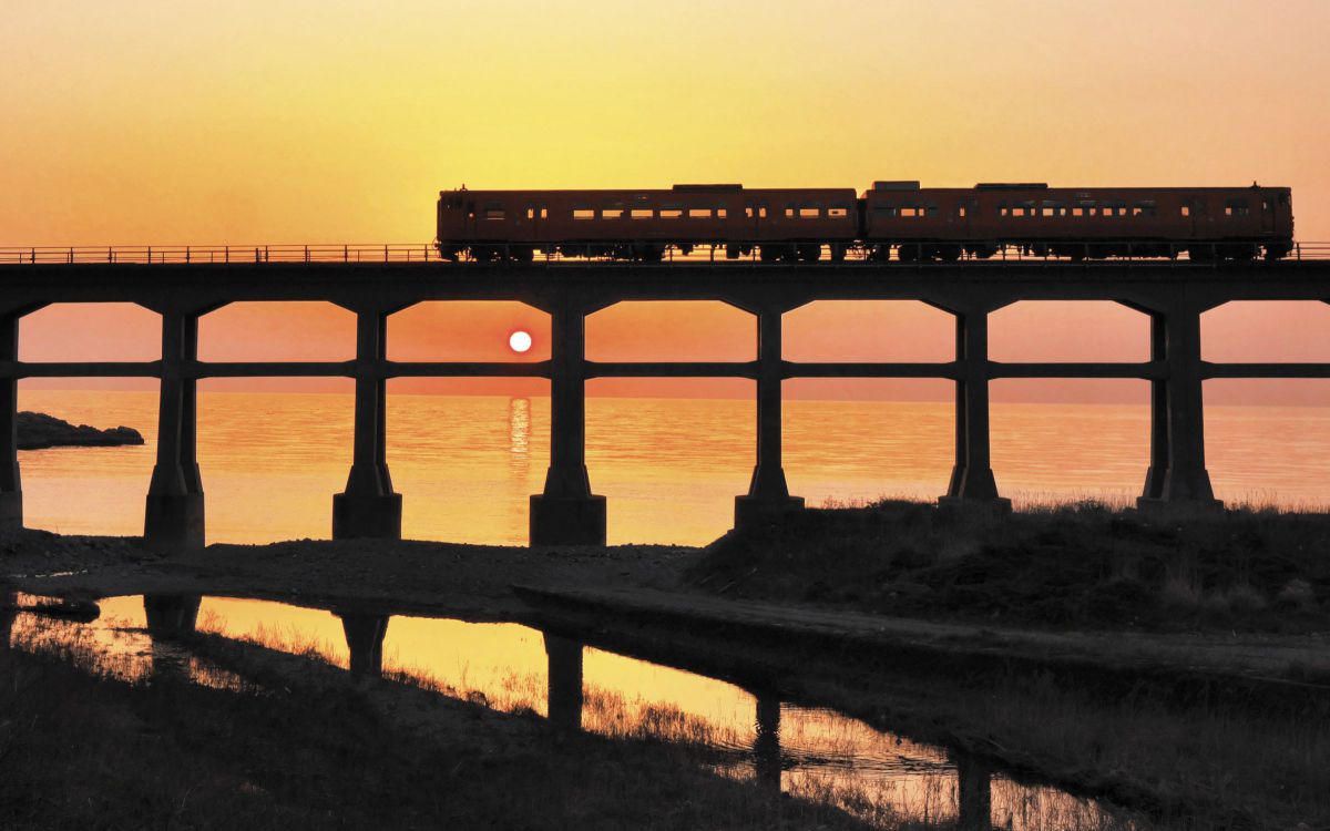 惣郷川橋梁夕景Ⅲ GANREF