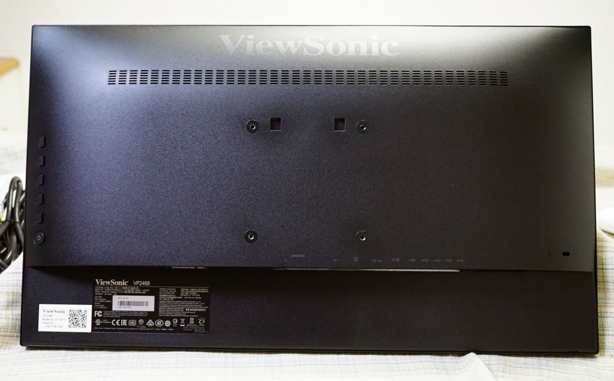 ViewSonic モニター HDMI接続 VP2768a Connecting Power and Devices - ViewSonic Monitor
