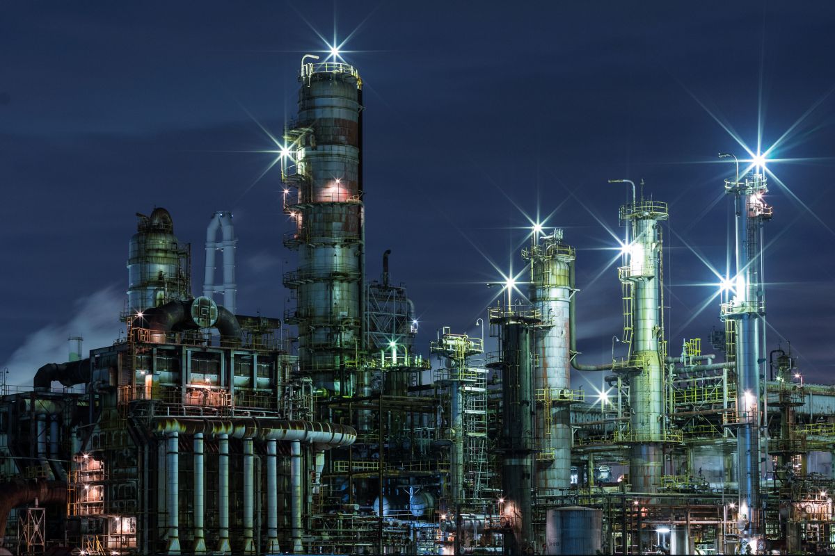 工場萌えます 街並み 建物 夜景 Ganref