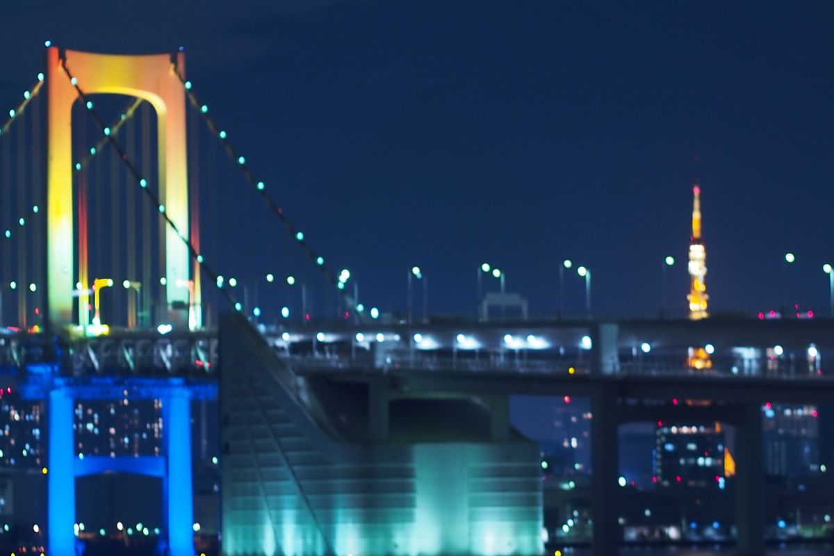 お台場からの景色 街並み 建物 夜景 Ganref
