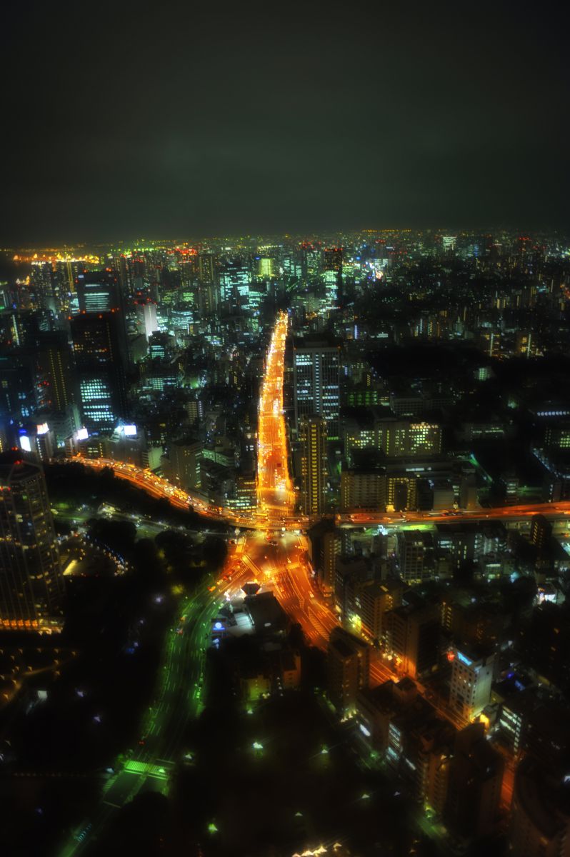 東京タワーから見えるヒトデ 街並み 建物 夜景 Ganref
