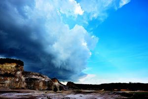 台風接近前日の夕焼け雲 自然 風景 空 雲 Ganref