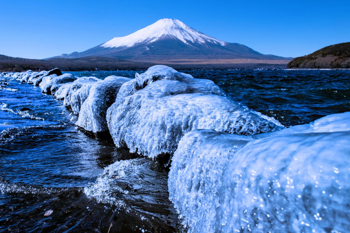 しぶき氷 自然 風景 湖沼 Ganref