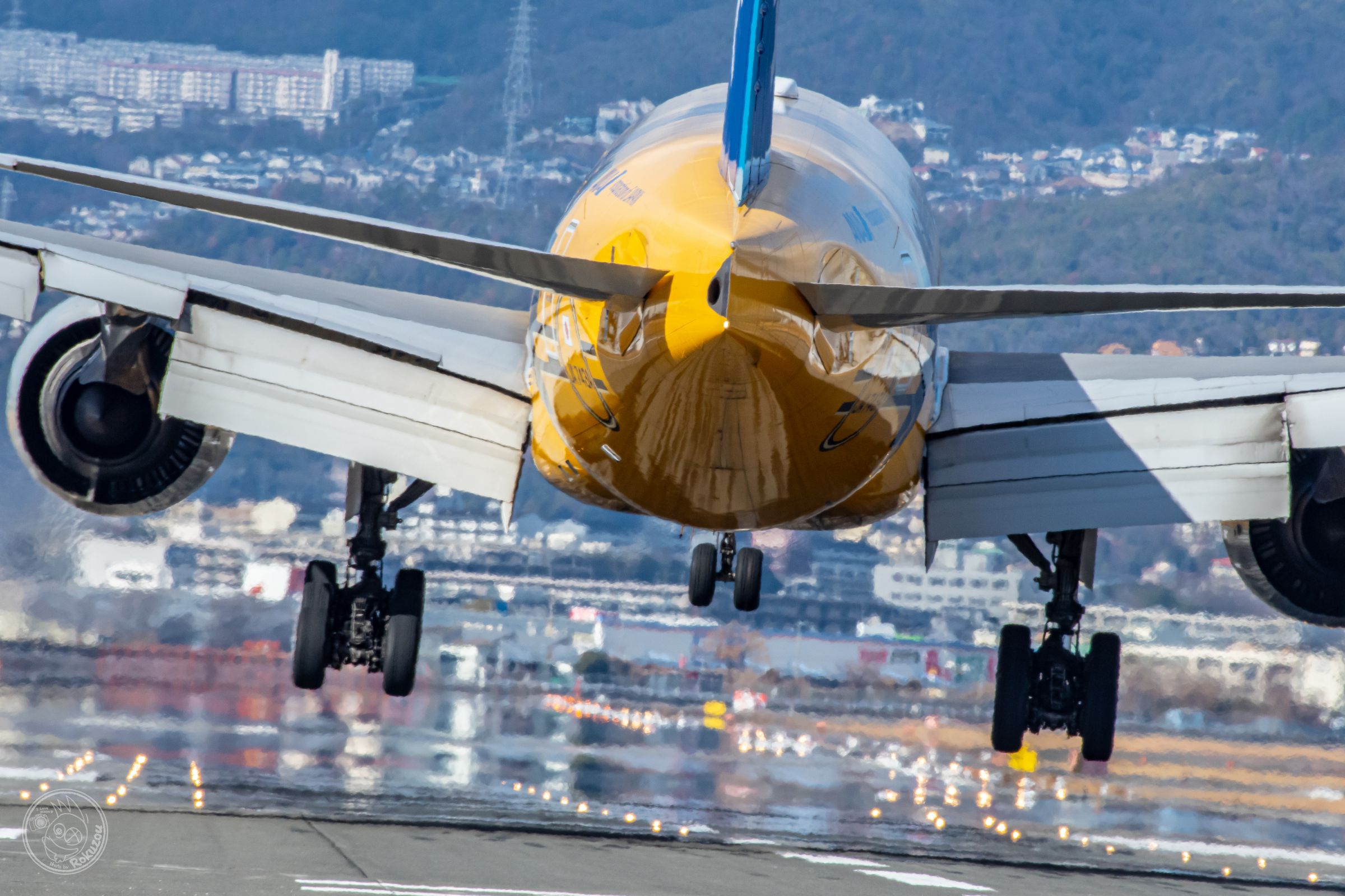Landing🛬 JA743A C-3PO ANA JET | GANREF