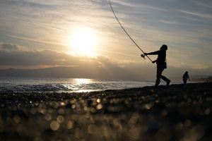 水平線への一投