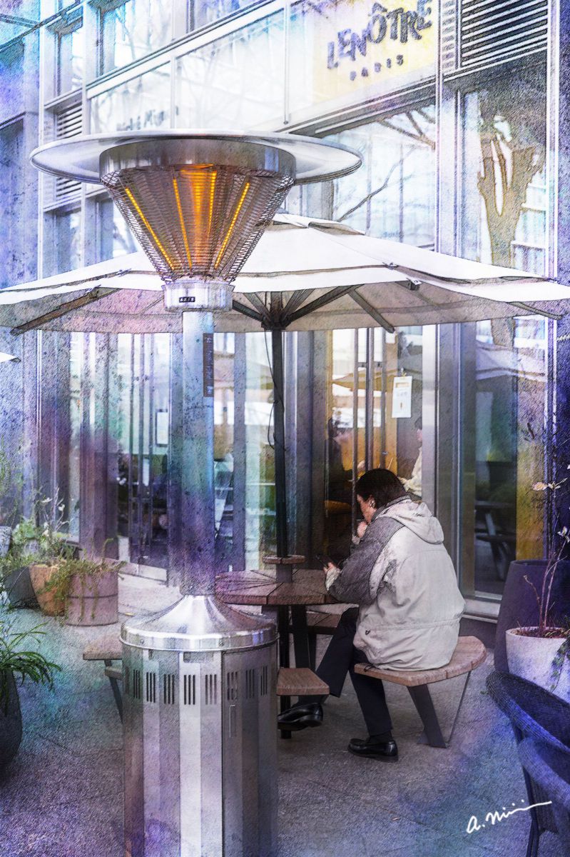 Open cafe in Winter | GANREF