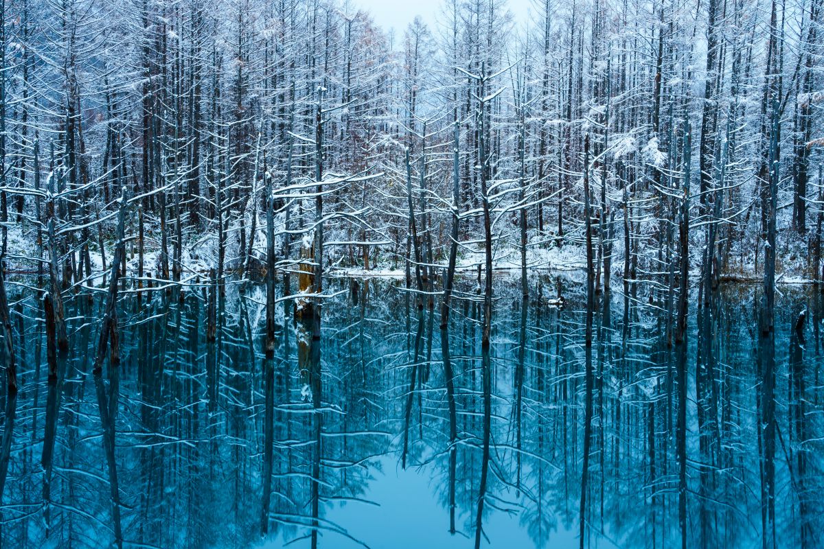 青と白 自然 風景 大地 Ganref