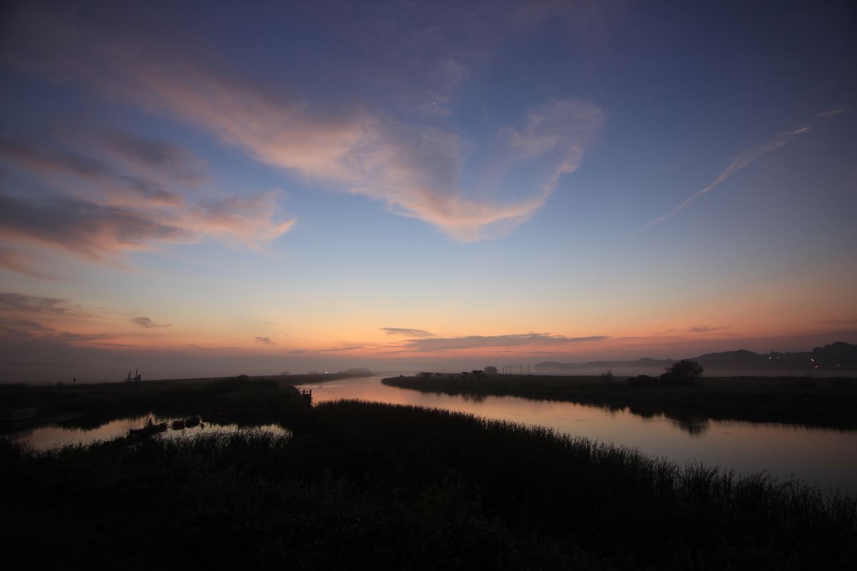 朝ぼらけ 自然 風景 湖沼 Ganref