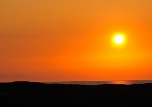 ハマナスの丘公園の夕日 自然 風景 海 Ganref