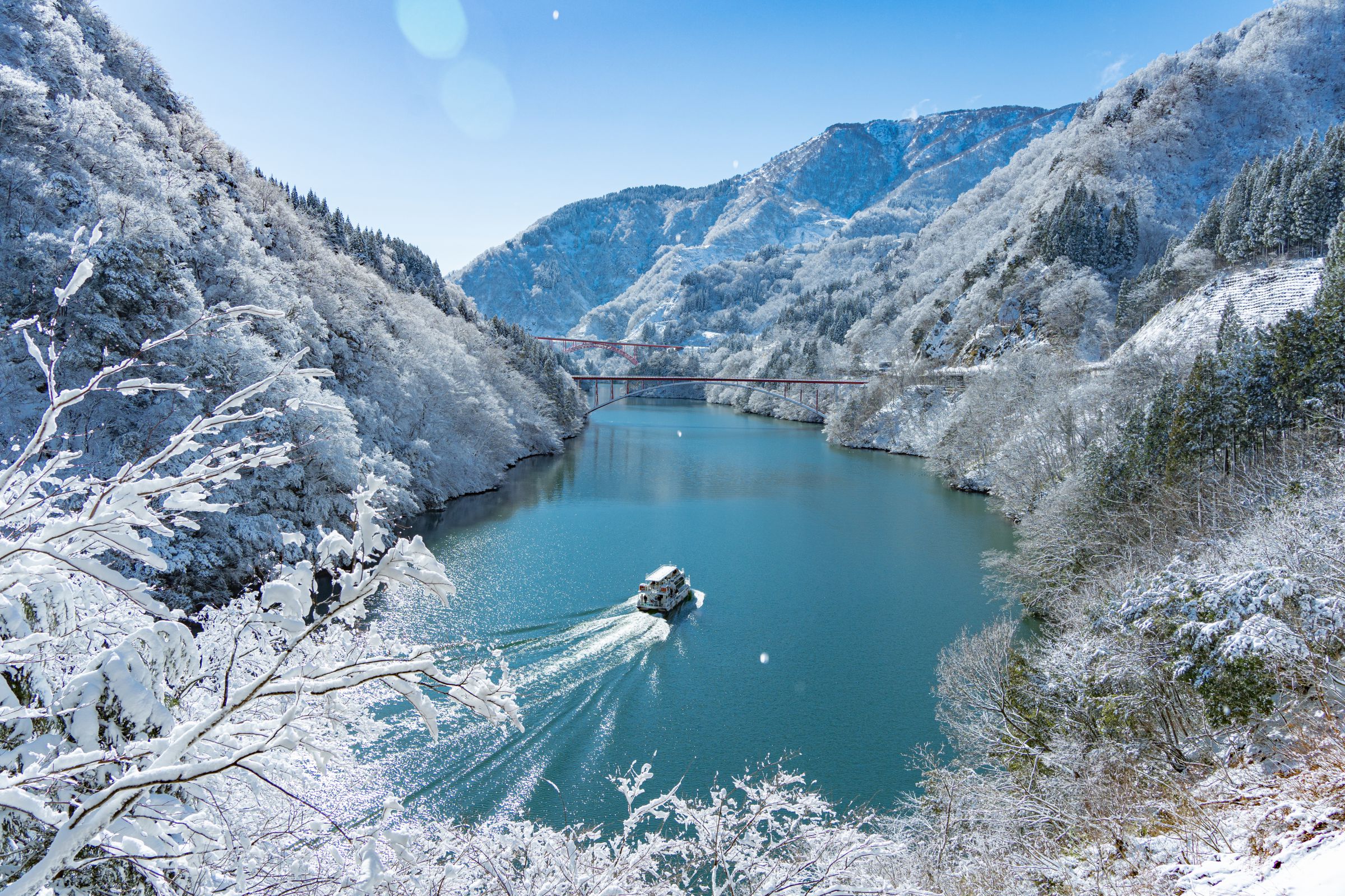 雪の庄川峡 | GANREF