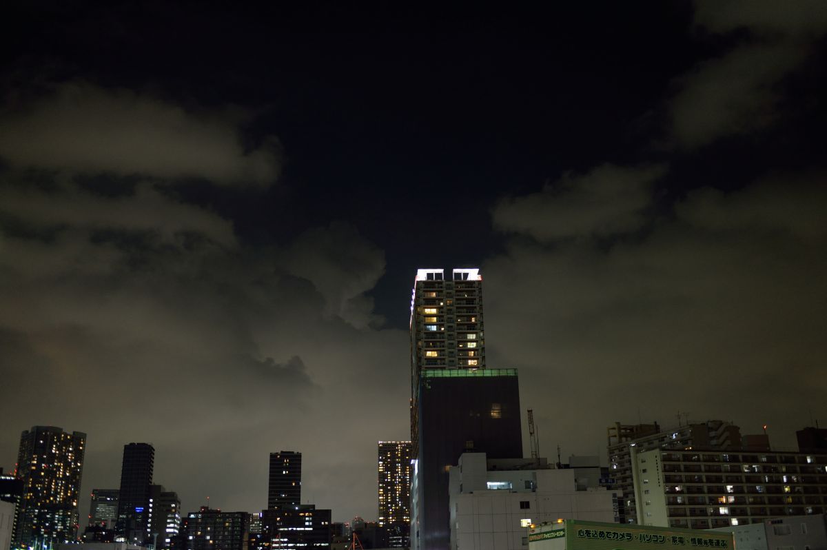 東京夜雲 街並み 建物 夜景 Ganref